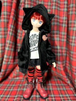 画像1: 猫みみボアパーカー【MDD】【受注販売商品】