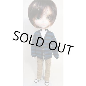 画像: ボーダーカーディガン／イスルサイズ【受注販売商品】